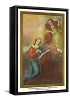 Painting of the Annunciation, San Miguel Church, Santa Fe, New Mexico-null-Framed Stretched Canvas
