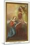 Painting of the Annunciation, San Miguel Church, Santa Fe, New Mexico-null-Mounted Art Print