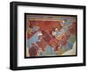 Painting of the Blue Monkey in a Rocky Landscape Fresco from the House of the Frescoes at Knossos (-Emile Gilliéron-Framed Giclee Print