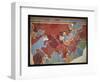 Painting of the Blue Monkey in a Rocky Landscape Fresco from the House of the Frescoes at Knossos (-Emile Gilliéron-Framed Giclee Print