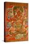 Painting of the Buddhist guardian king Vaisravana, a late Tang dynasty painting-Werner Forman-Stretched Canvas