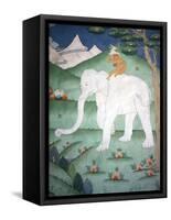 Painting of the Four Harmonious Friends in Buddhism, Elephant, Monkey, Rabbit and Partridge, Inside-Lee Frost-Framed Stretched Canvas