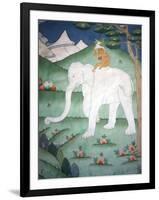 Painting of the Four Harmonious Friends in Buddhism, Elephant, Monkey, Rabbit and Partridge, Inside-Lee Frost-Framed Photographic Print