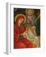 Painting of the Nativity, St. Anthony Coptic Church, Jerusalem, Israel, Middle East-Godong-Framed Photographic Print