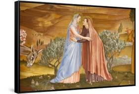 Painting of the Visitation in the Visitation church in Ein Kerem-Godong-Framed Stretched Canvas