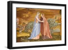 Painting of the Visitation in the Visitation church in Ein Kerem-Godong-Framed Photographic Print