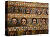 Painting of the Winged Heads of 80 Ethiopian Cherubs, Debre Berhan Selassie Church, Ethiopia-Gavin Hellier-Stretched Canvas