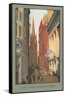 Painting of Trinity Church, Wall Street, New York City-null-Framed Stretched Canvas