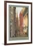 Painting of Trinity Church, Wall Street, New York City-null-Framed Art Print