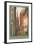 Painting of Trinity Church, Wall Street, New York City-null-Framed Art Print