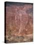 Painting of Turtle at the Aboriginal Rock Art Site at Obirr Rock in Kakadu National Park-Robert Francis-Stretched Canvas
