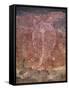 Painting of Turtle at the Aboriginal Rock Art Site at Obirr Rock in Kakadu National Park-Robert Francis-Framed Stretched Canvas