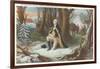 Painting of Washington at Valley Forge-null-Framed Art Print