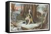 Painting of Washington at Valley Forge-null-Framed Stretched Canvas