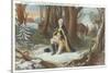 Painting of Washington at Valley Forge-null-Stretched Canvas