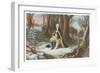 Painting of Washington at Valley Forge-null-Framed Art Print