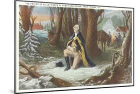 Painting of Washington at Valley Forge-null-Mounted Art Print