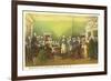 Painting of Washington's Resignation-null-Framed Art Print