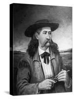 Painting of Wild Bill Hickok-null-Stretched Canvas