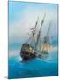 Painting. Oil on Canvas. Shows a 19 Th Century Sailing Ship. the Painting Was Created in 2008.-Dudchik-Mounted Art Print