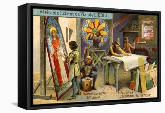 Painting on Glass in the 12th Century-null-Framed Stretched Canvas