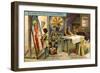 Painting on Glass in the 12th Century-null-Framed Giclee Print