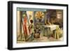 Painting on Glass in the 12th Century-null-Framed Giclee Print