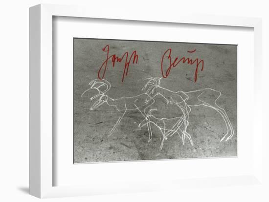 Painting on the Floor, Herzogstrasse 79, c.1982-Joseph Beuys-Framed Art Print