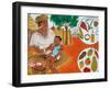 Painting on the Front Wall of a Medical Dispensary, Joal, Senegal, West Africa, Africa-Godong-Framed Photographic Print