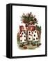 Painting Roses Alice in Wonderland by John Tenniel-Piddix-Framed Stretched Canvas