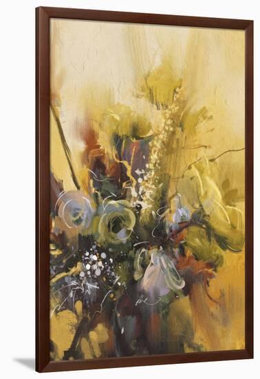 Painting Showing Bouquet of Beautiful Flowers-Tithi Luadthong-Framed Art Print