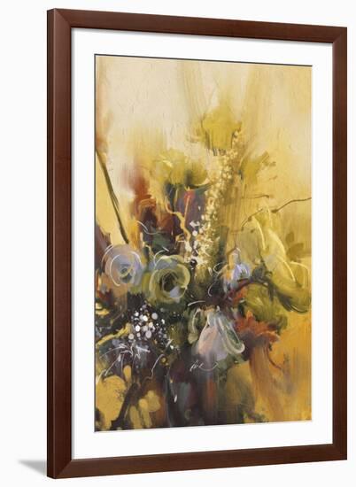 Painting Showing Bouquet of Beautiful Flowers-Tithi Luadthong-Framed Art Print