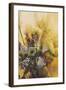 Painting Showing Bouquet of Beautiful Flowers-Tithi Luadthong-Framed Art Print