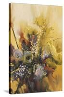 Painting Showing Bouquet of Beautiful Flowers-Tithi Luadthong-Stretched Canvas