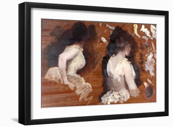 Painting Study for 'La Danse De Monde'-Giuseppe De Nittis-Framed Art Print