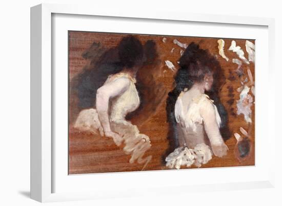 Painting Study for 'La Danse De Monde'-Giuseppe De Nittis-Framed Art Print