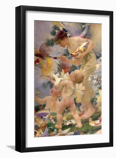 Painting the Birds-Franz Dvorak-Framed Giclee Print