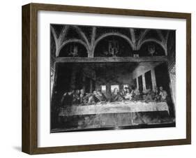 Painting "The Last Supper" by Artist Leonardo Da Vinci-Carl Mydans-Framed Photographic Print