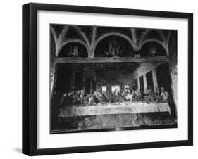 Painting "The Last Supper" by Artist Leonardo Da Vinci-Carl Mydans-Framed Photographic Print