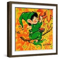 Painting the Leaves - Jack & Jill-Ruth Bendel-Framed Giclee Print