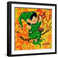 Painting the Leaves - Jack & Jill-Ruth Bendel-Framed Giclee Print