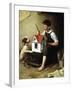 Painting the Little House-Norman Rockwell-Framed Giclee Print