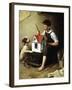 Painting the Little House-Norman Rockwell-Framed Giclee Print