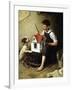 Painting the Little House-Norman Rockwell-Framed Giclee Print