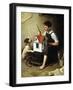 Painting the Little House-Norman Rockwell-Framed Giclee Print