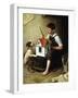 Painting the Little House-Norman Rockwell-Framed Giclee Print