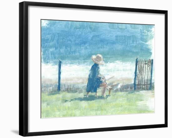 Painting the Sea-Lincoln Seligman-Framed Giclee Print