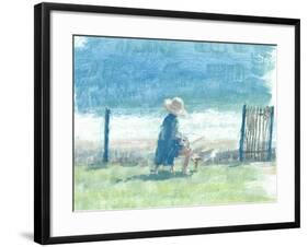 Painting the Sea-Lincoln Seligman-Framed Giclee Print