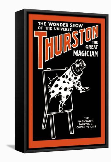 Painting to Life: Thurston the Great Magician the Wonder Show of the Universe-null-Framed Stretched Canvas