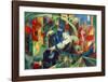 Painting with Cows I-Franz Marc-Framed Giclee Print